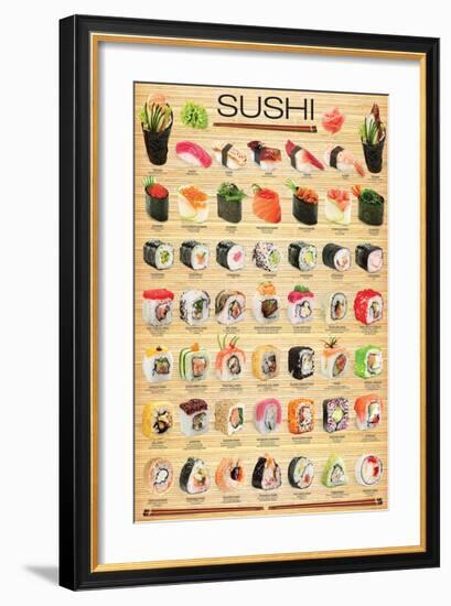 Sushi-null-Framed Art Print