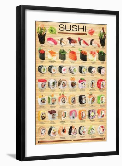 Sushi-null-Framed Art Print