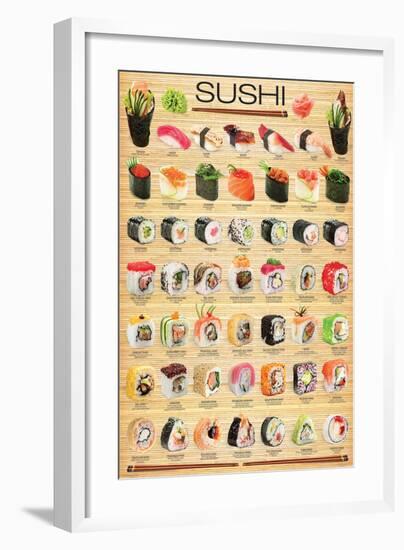 Sushi-null-Framed Art Print