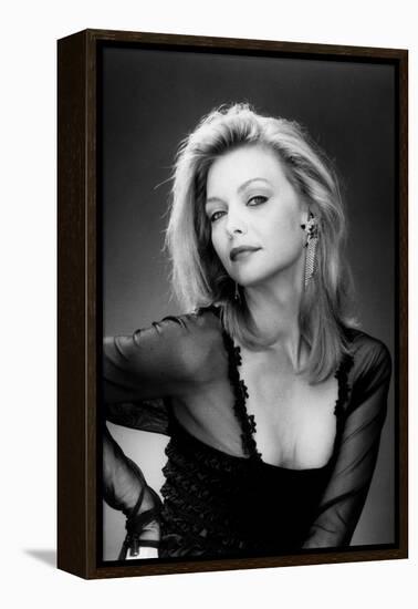 Susie and les Baker Boys THE FABULOUS BAKER BOYS by Steve Kloves with Michelle Pfeiffer, 1989 (b/w-null-Framed Stretched Canvas