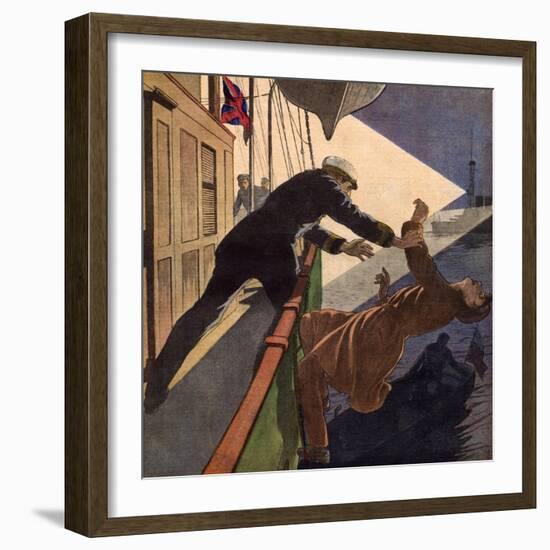 Suspected Brit Smuggler-Andre Gallard-Framed Art Print