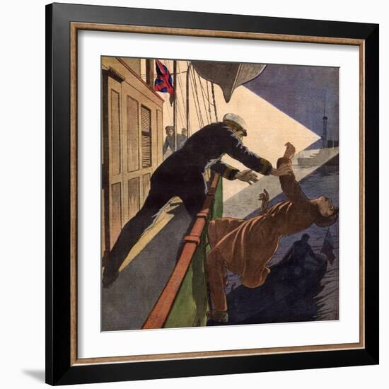 Suspected Brit Smuggler-Andre Gallard-Framed Art Print