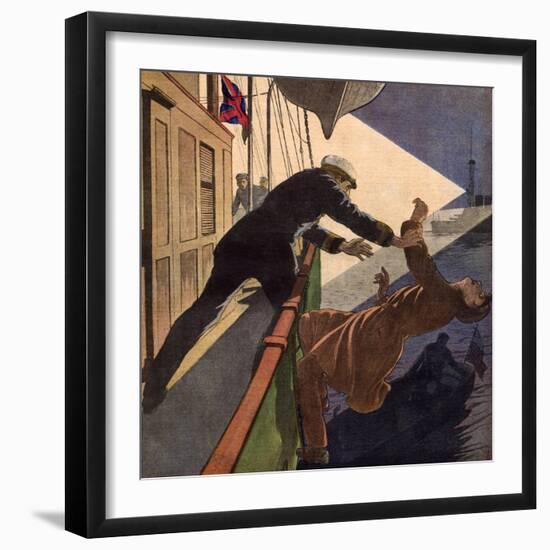 Suspected Brit Smuggler-Andre Gallard-Framed Art Print