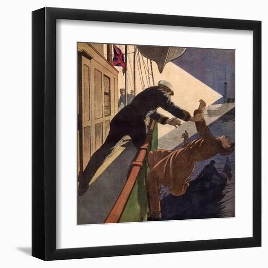 Suspected Brit Smuggler-Andre Gallard-Framed Art Print