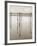 “Suspended in the Air” – Reflected in Water Remains of the Old Jetty on the-Nadia Isakova-Framed Photographic Print