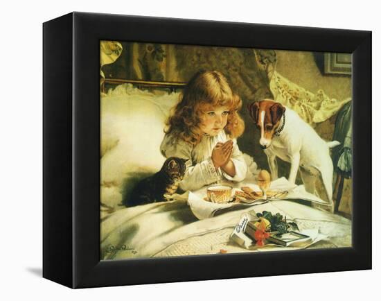 Suspense, 1894-Charles Burton Barber-Framed Premier Image Canvas