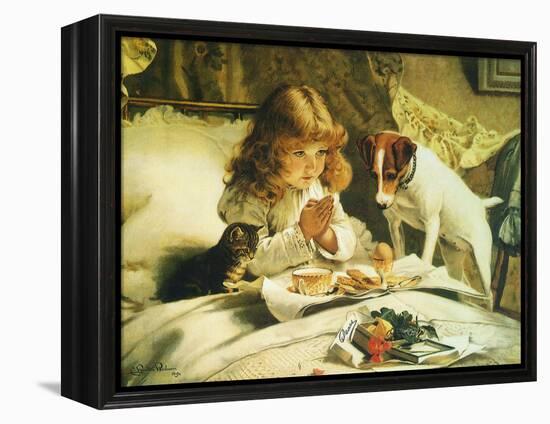 Suspense, 1894-Charles Burton Barber-Framed Premier Image Canvas