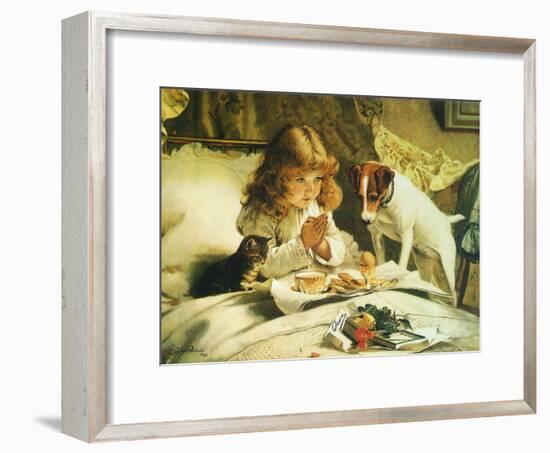 Suspense, 1894-Charles Burton Barber-Framed Giclee Print