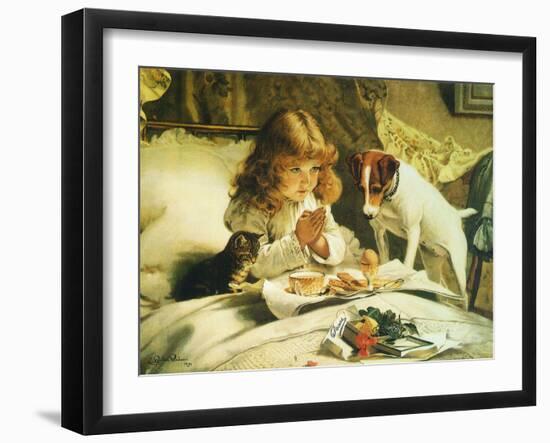 Suspense, 1894-Charles Burton Barber-Framed Giclee Print