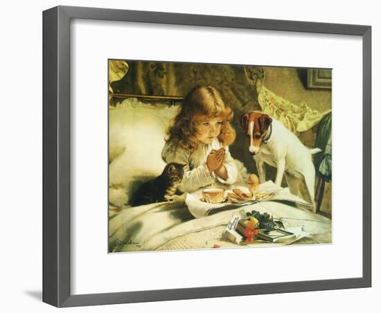 Suspense, 1894-Charles Burton Barber-Framed Giclee Print