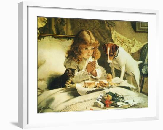 Suspense, 1894-Charles Burton Barber-Framed Giclee Print