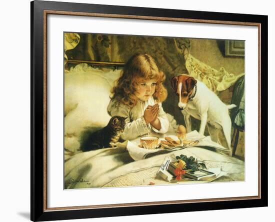 Suspense, 1894-Charles Burton Barber-Framed Giclee Print