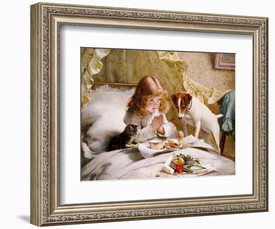 Suspense, 1894-Charles Burton Barber-Framed Giclee Print