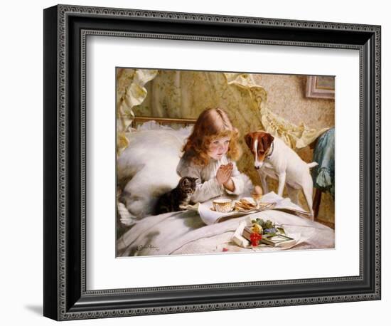 Suspense, 1894-Charles Burton Barber-Framed Giclee Print