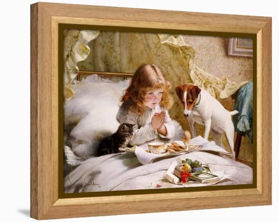 Suspense, 1894-Charles Burton Barber-Framed Premier Image Canvas