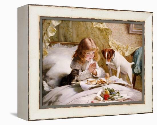 Suspense, 1894-Charles Burton Barber-Framed Premier Image Canvas