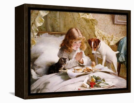 Suspense, 1894-Charles Burton Barber-Framed Premier Image Canvas