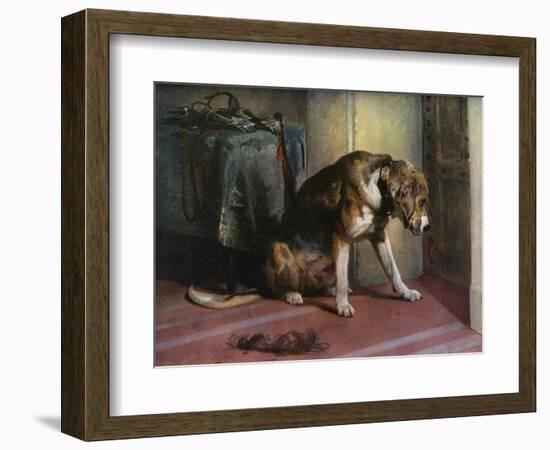 Suspense, 19th Century-Edwin Henry Landseer-Framed Giclee Print