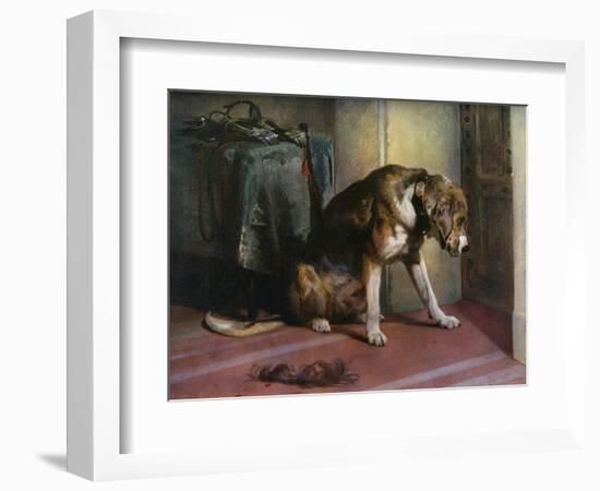 Suspense, 19th Century-Edwin Henry Landseer-Framed Giclee Print