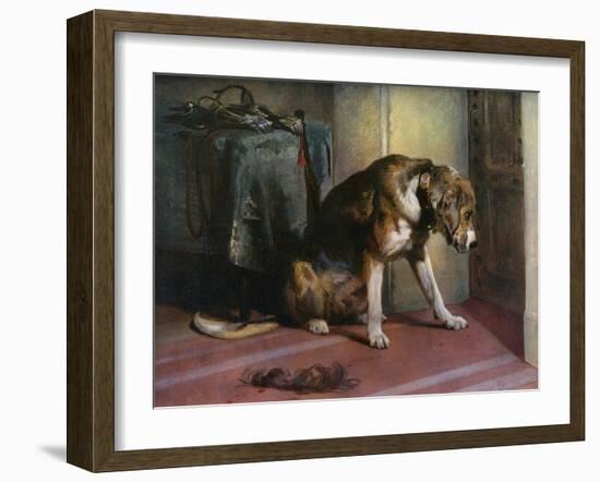 Suspense, 19th Century-Edwin Henry Landseer-Framed Giclee Print