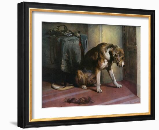 Suspense, 19th Century-Edwin Henry Landseer-Framed Giclee Print