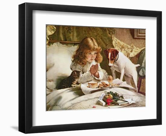 Suspense, Poster-Charles Burton Barber-Framed Premium Giclee Print