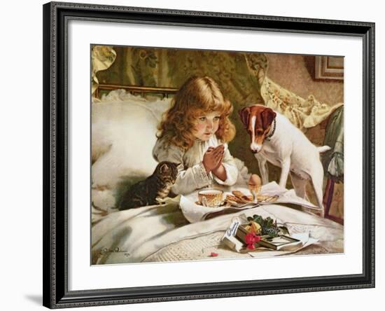 Suspense, Poster-Charles Burton Barber-Framed Giclee Print