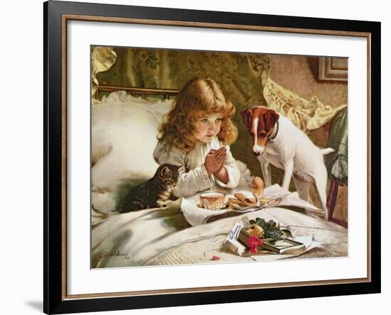 Suspense, Poster-Charles Burton Barber-Framed Giclee Print