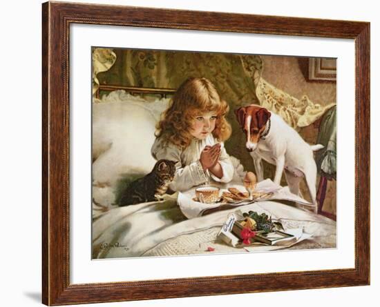 Suspense, Poster-Charles Burton Barber-Framed Giclee Print