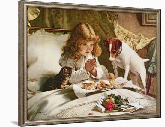 Suspense, Poster-Charles Burton Barber-Framed Giclee Print