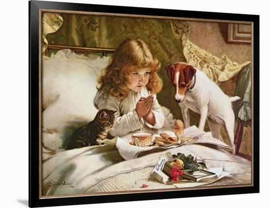 Suspense, Poster-Charles Burton Barber-Framed Giclee Print