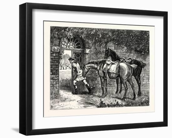 Suspense, UK-Samuel Edmund Waller-Framed Premium Giclee Print