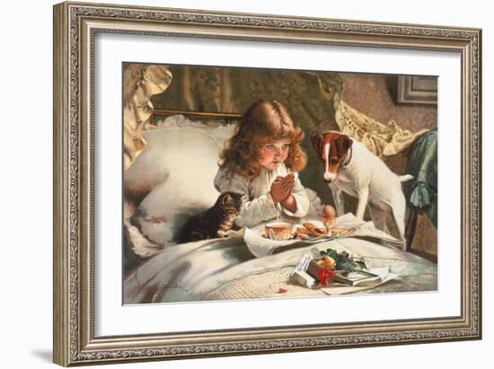 Suspense-Charles Burton Barber-Framed Art Print