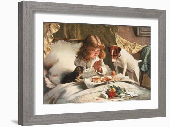 Suspense-Charles Burton Barber-Framed Art Print