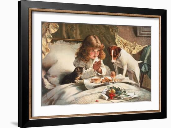 Suspense-Charles Burton Barber-Framed Art Print