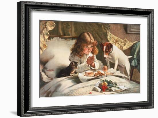 Suspense-Charles Burton Barber-Framed Art Print