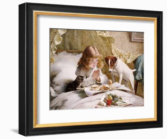 Suspense-Charles Burton Barber-Framed Giclee Print