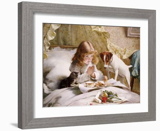 Suspense-Charles Burton Barber-Framed Giclee Print