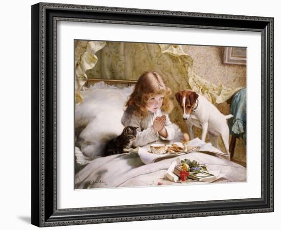 Suspense-Charles Burton Barber-Framed Giclee Print