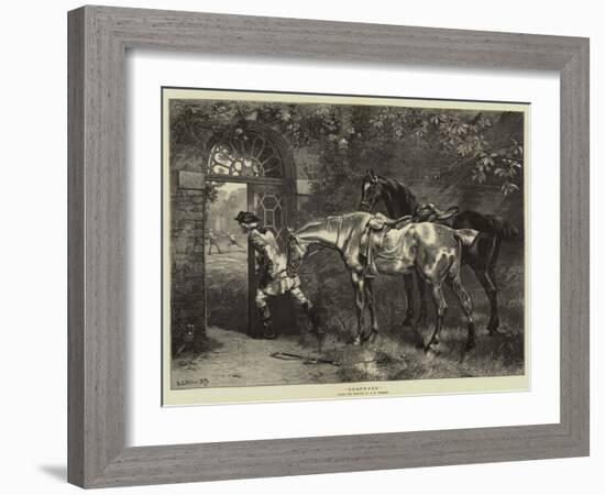 Suspense-Samuel Edmund Waller-Framed Giclee Print