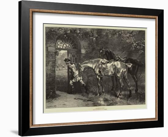 Suspense-Samuel Edmund Waller-Framed Giclee Print