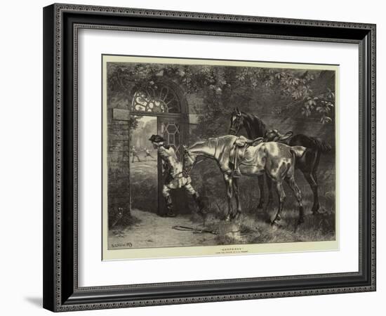 Suspense-Samuel Edmund Waller-Framed Giclee Print