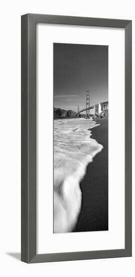 Suspension Bridge across a Bay, Golden Gate Bridge, San Francisco Bay, San Francisco-null-Framed Premium Photographic Print