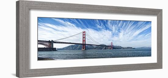 Suspension Bridge over Pacific Ocean, Golden Gate Bridge, San Francisco Bay, San Francisco-null-Framed Photographic Print