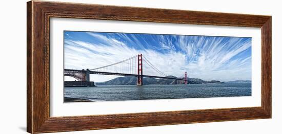 Suspension Bridge over Pacific Ocean, Golden Gate Bridge, San Francisco Bay, San Francisco-null-Framed Photographic Print