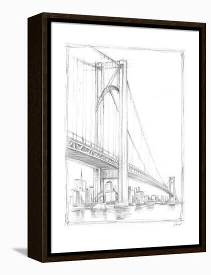 Suspension Bridge Study I-Ethan Harper-Framed Stretched Canvas