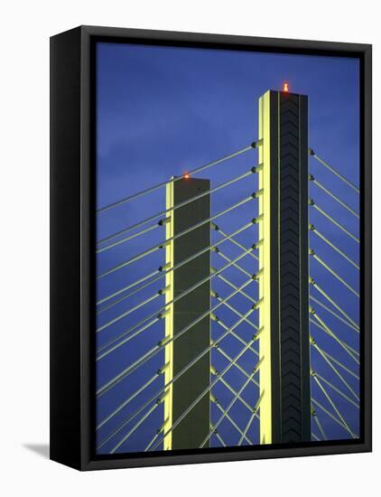 Suspension Bridge Tacoma, Washington, USA-null-Framed Premier Image Canvas