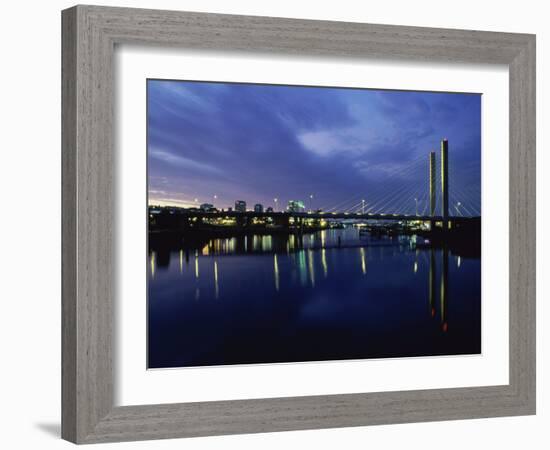 Suspension Bridge, Tacoma, Washington, USA-null-Framed Photographic Print