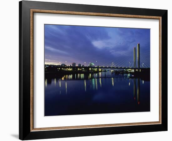 Suspension Bridge, Tacoma, Washington, USA-null-Framed Photographic Print