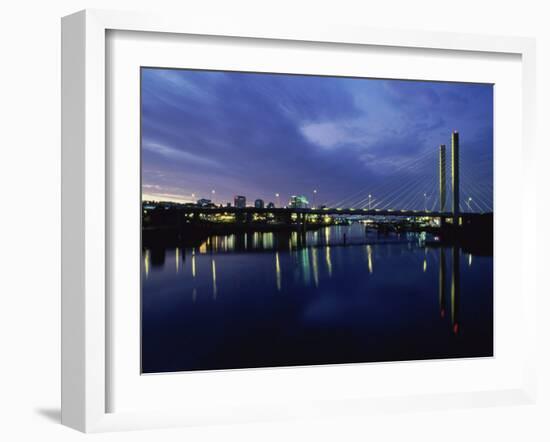 Suspension Bridge, Tacoma, Washington, USA-null-Framed Photographic Print